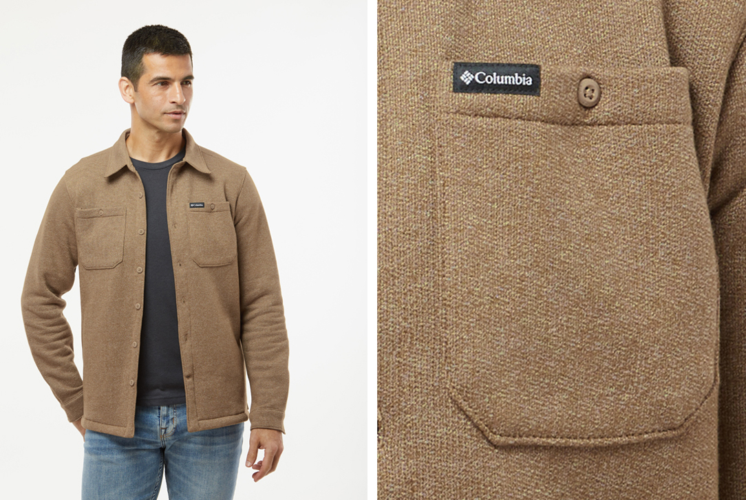 Placket fleece jacket