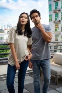 Models in tech tees