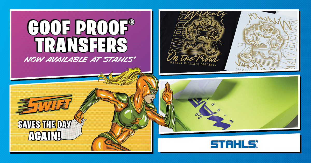 STAHLS' Goof Proof screen-printed transfers