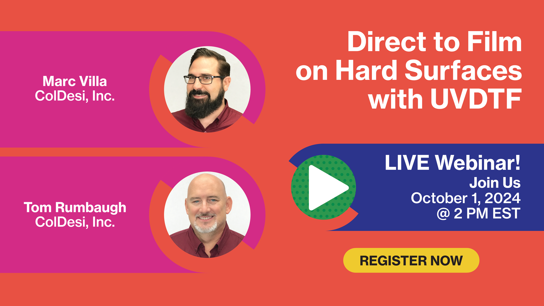 Impressions ColDesi webinar UVDTF