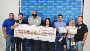 All American Print Supply Co. open house raffle winers 